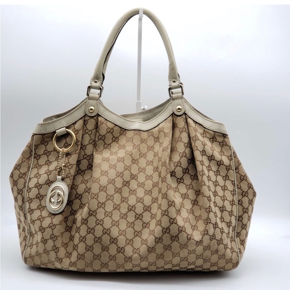 Authentic GUCCI Sukey Bag. Serial Number 211944. Brown/Gold-60% Off (Val…